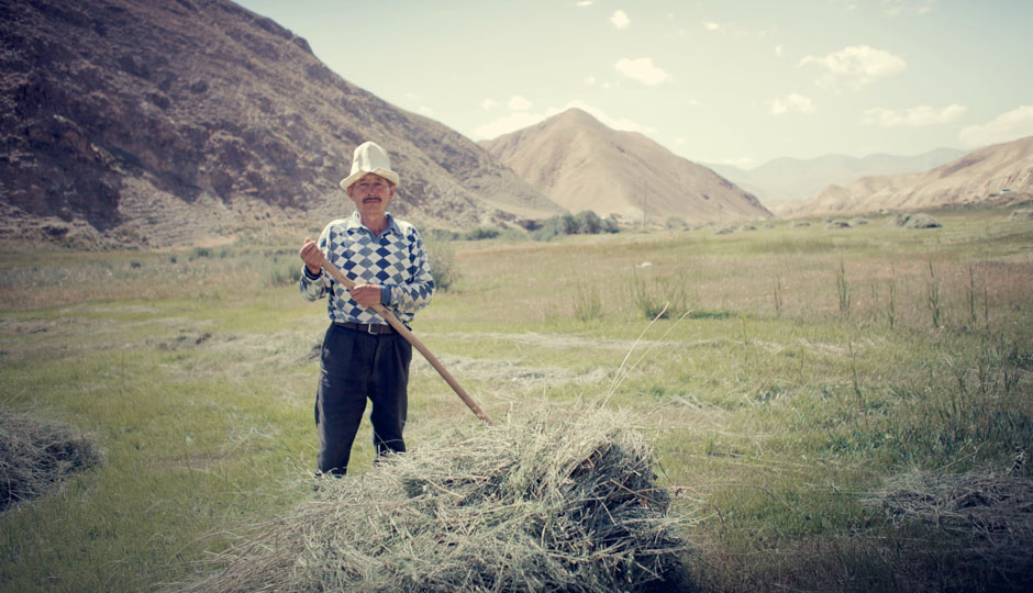 Der in Kirgisistan typische Filzhut